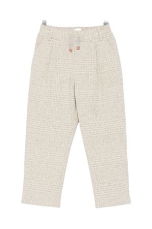 beige cotton trousers ELEVENTY KIDS | EX6Q50J0522806BG
